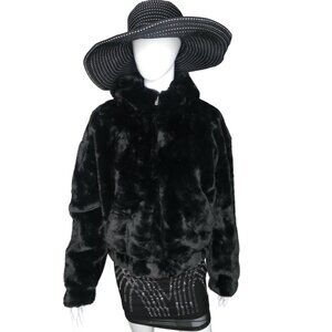 UGG Black Faux Fur Jacket